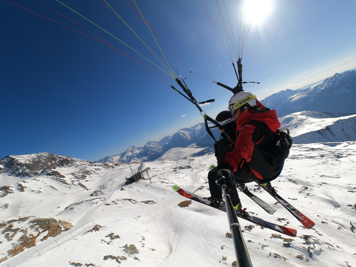 vol 2700 Vol en parapente à ski alpe d'huez